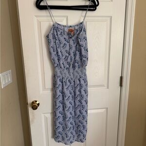 Tory Burch Blue Spaghetti Strap Sundress